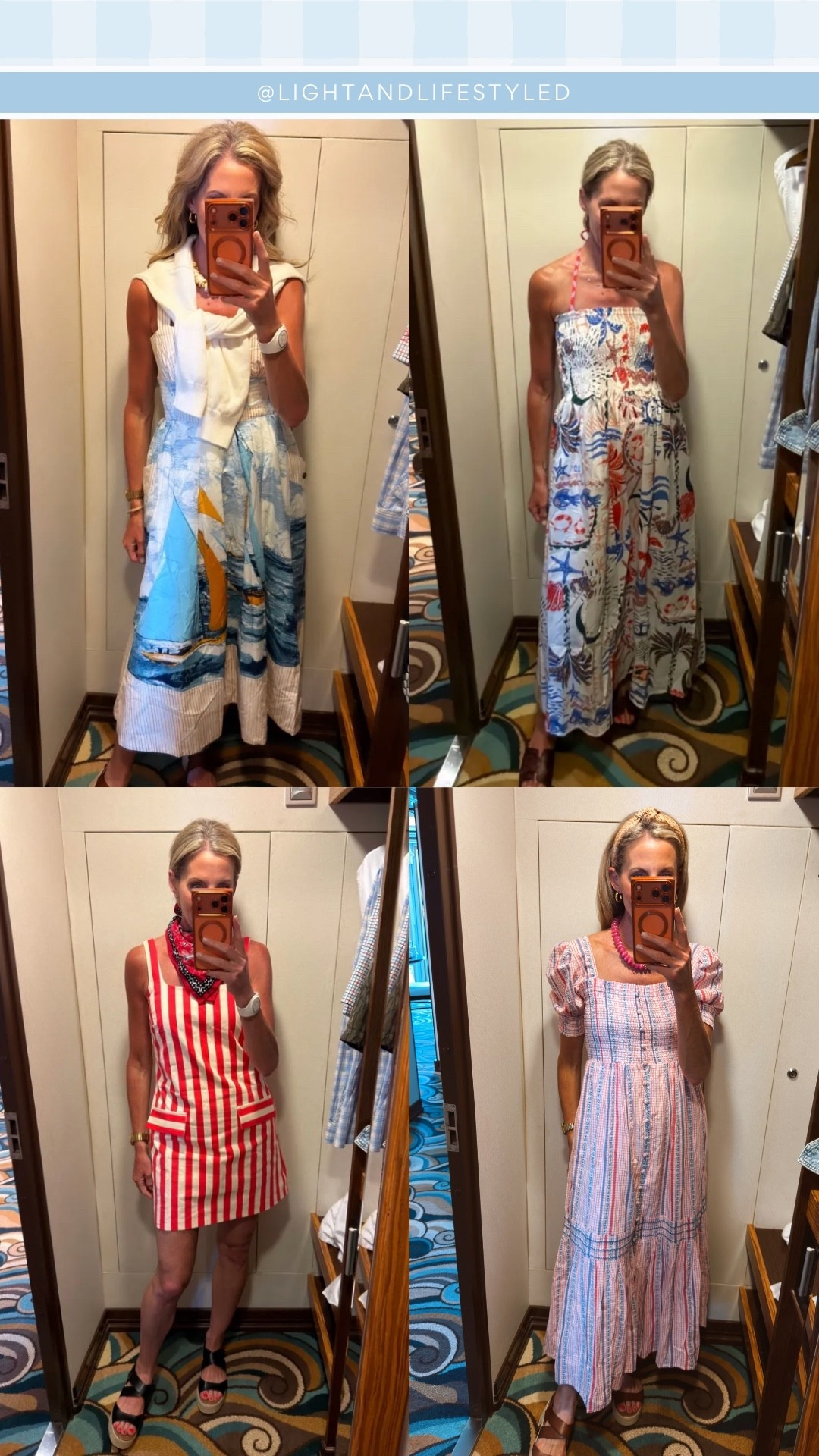 This 50 year old felt so confident in these adorable dresses on our recent cruise. Every single one of these outfits was comfortable, chic and I received so many compliments. These dresses are adorable for any occasion, but they really added to the coastal cruise vibes while we were on vacation. 
Summer outfit inspiration, lightweight summer dresses

#LTKSaleAlert #LTKOver40 #LTKSeasonal
