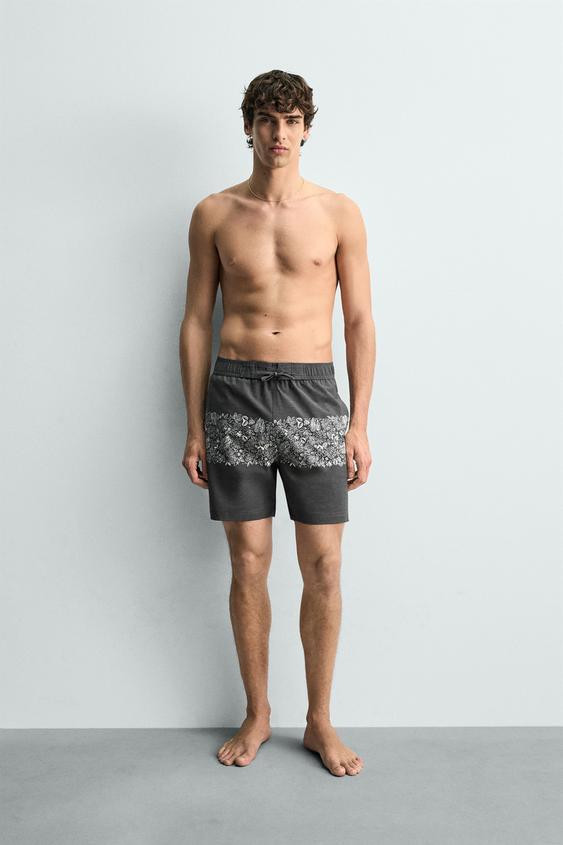 LONG FLORAL PRINT SWIMSUIT | Zara US