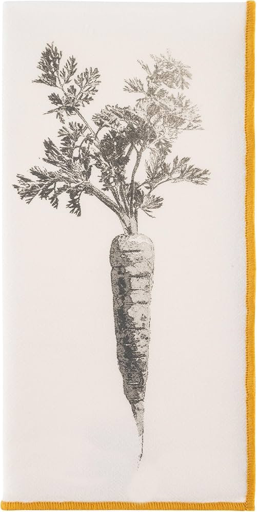 MERROWED Edge Dinner Napkins S/4 Carrot | Amazon (US)