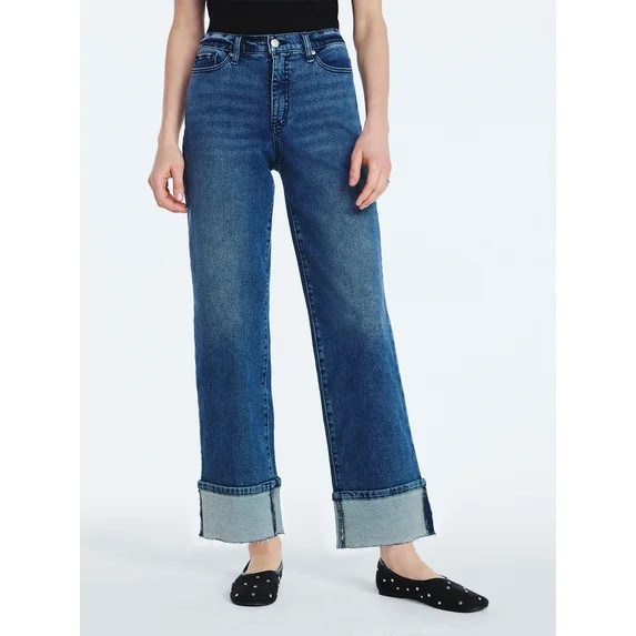 Scoop Women's and Women's Plus Benton Cuffed Ankle Jeans, 25", 27", and 29" Inseams, Sizes 0-26W | Walmart (US)