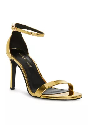 Madden Girl Women's Brazen Stiletto Sandals, Gold, 9.5M | Belk