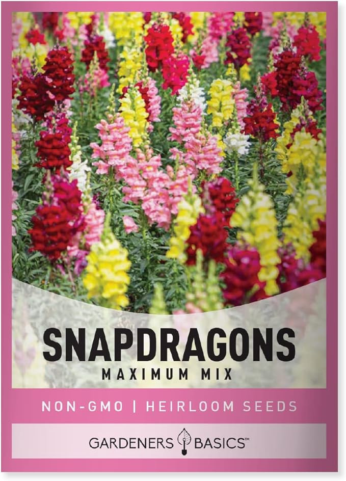 Gardeners Basics, Snapdragon Seeds for Planting (Maximum Mix Snap Dragon) Annual Flower Heirloom,... | Amazon (US)
