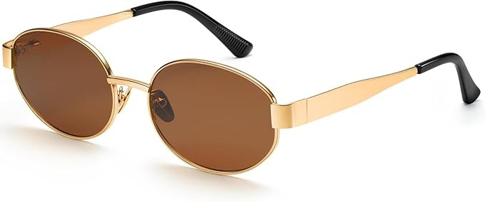 Dollger Retro Polarized Oval Sunglasses for Women Trendy Small Classic Designer Sunglasses Shades... | Amazon (US)