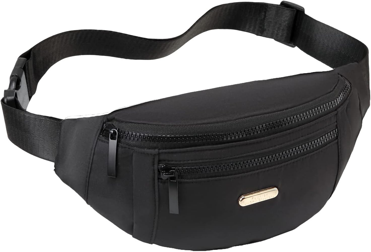 Fanny Packs for Men Women, Fashion Waterproof Waist Packs for Travel Walking Running Cycling Blac... | Amazon (US)