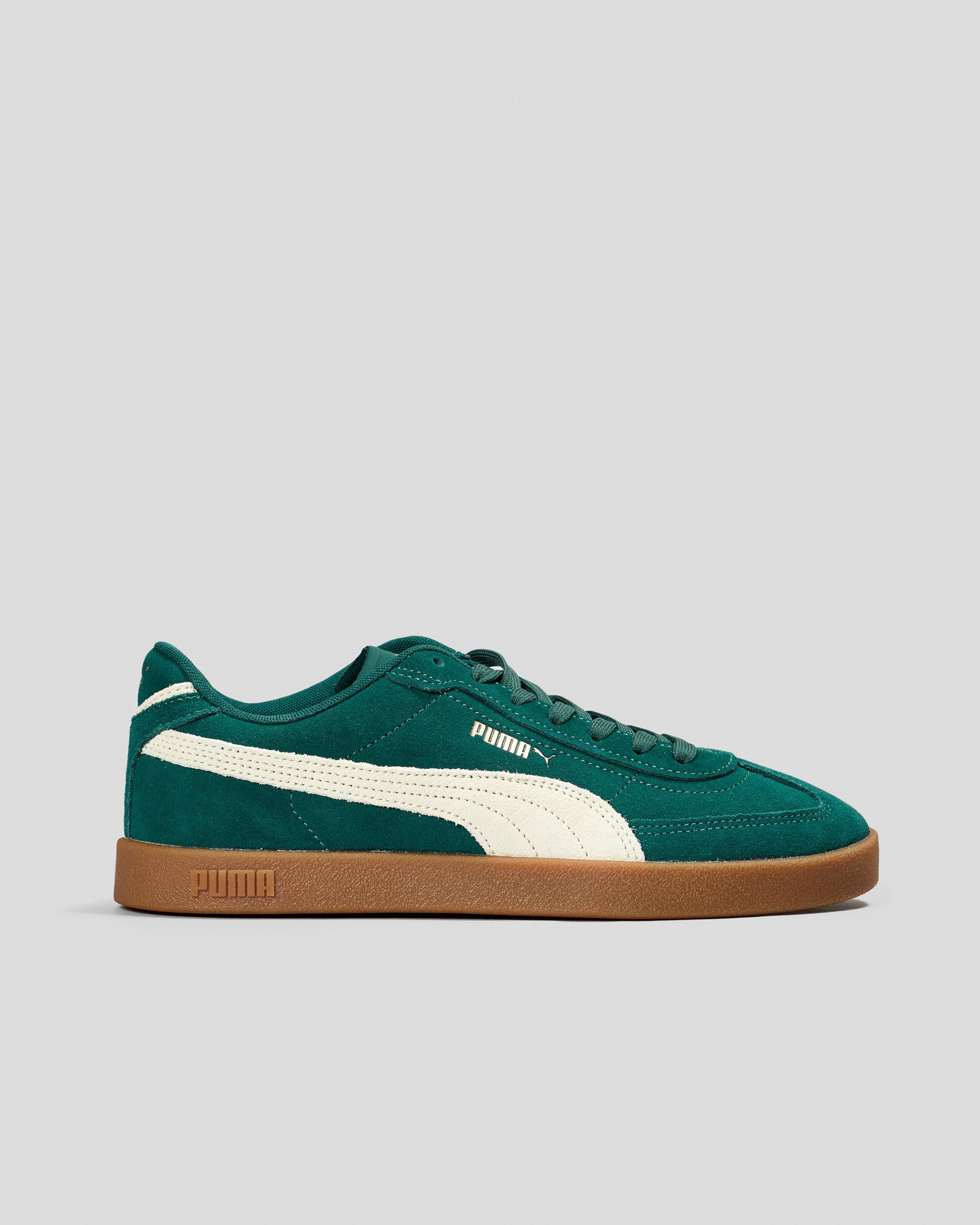 Puma Women's Club Ii Era Suede Shoes in Dark Myrtle/Alpine Snow/Gum Size 4 | City Beach (US)