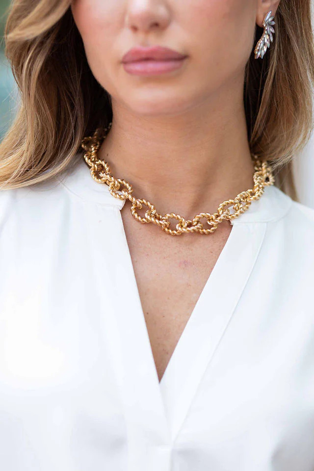Ellen Gold Chain Necklace | Avara