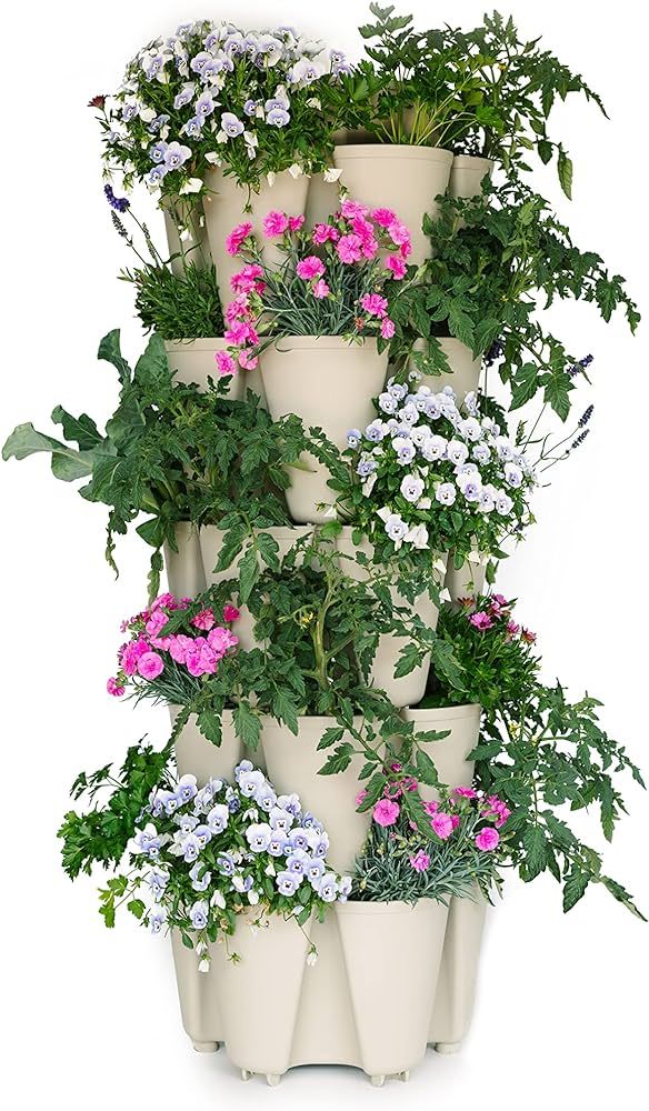 Greenstalk Patented Large 5 Tier Vertical Garden Planter with Patented Internal Watering System G... | Amazon (US)