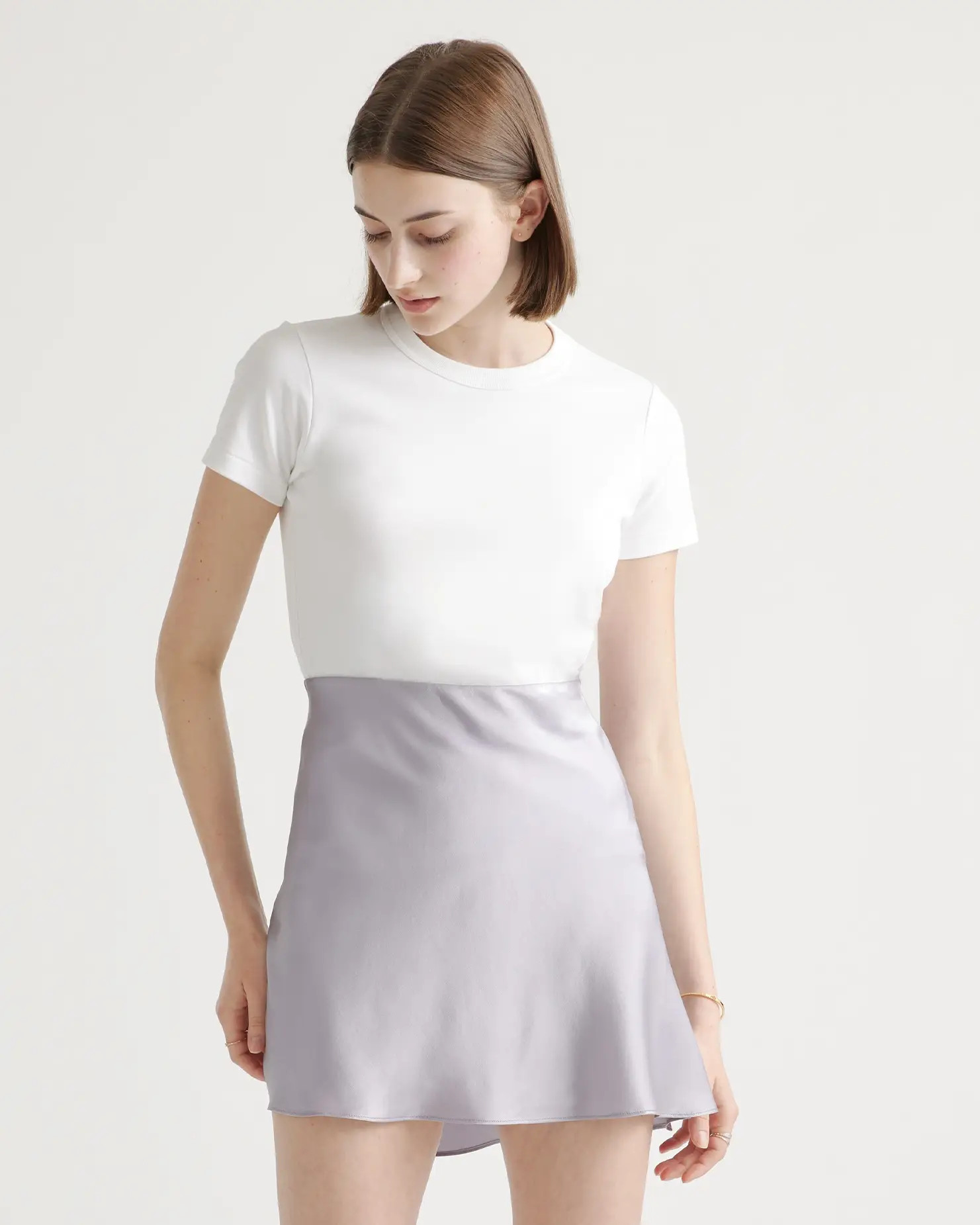 100% Washable Silk Mini Skirt | Quince