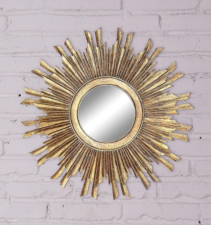 Creative Co-Op Gold Sunburst Mirror | Amazon (US)
