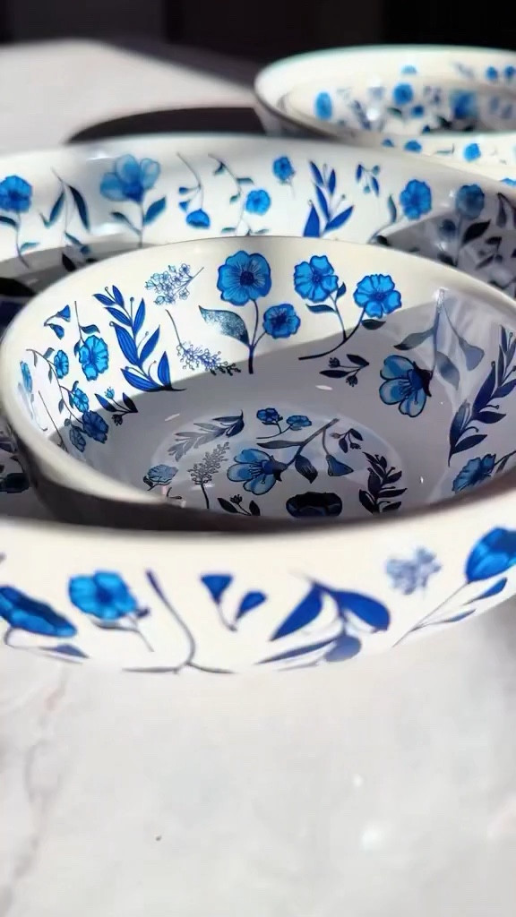 Temptations ceramic blue floral personal snack bowl. Perfect for chips and dip. #hosting #party #bbq #summerhosting 

#LTKSaleAlert #LTKHome #LTKMothersDay