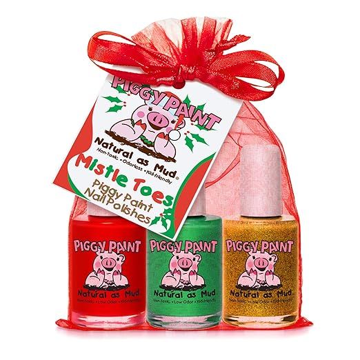 Piggy Paint Nail Polish Gift Set, Mistletoes | Amazon (US)