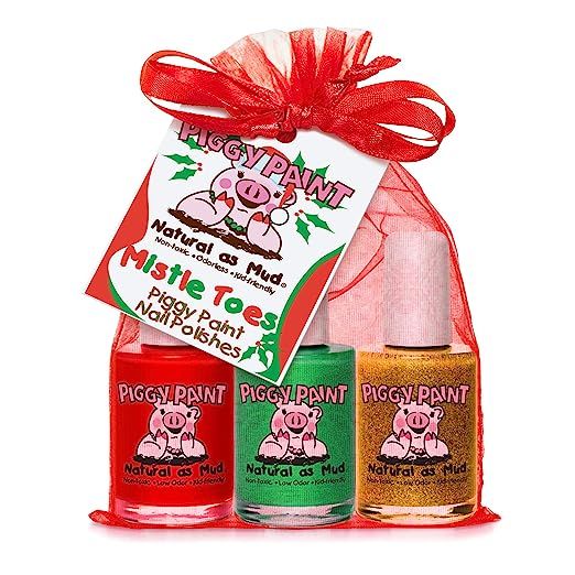 Piggy Paint Nail Polish Gift Set, Mistletoes | Amazon (US)