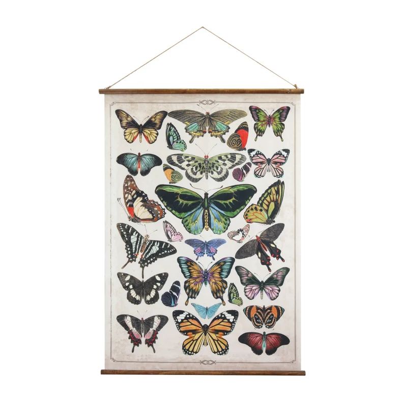 Canvas Butterfly Wall Scroll | Etsy | Etsy (US)