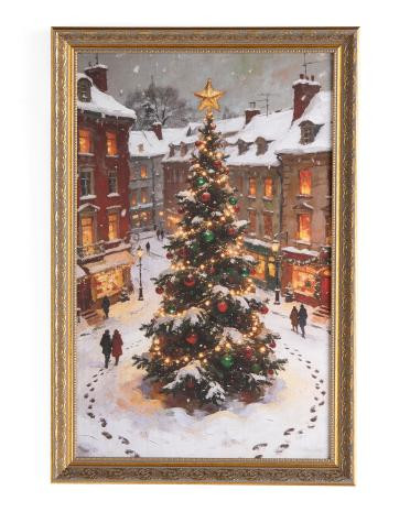 16x24 christmas city wall art | TJ Maxx