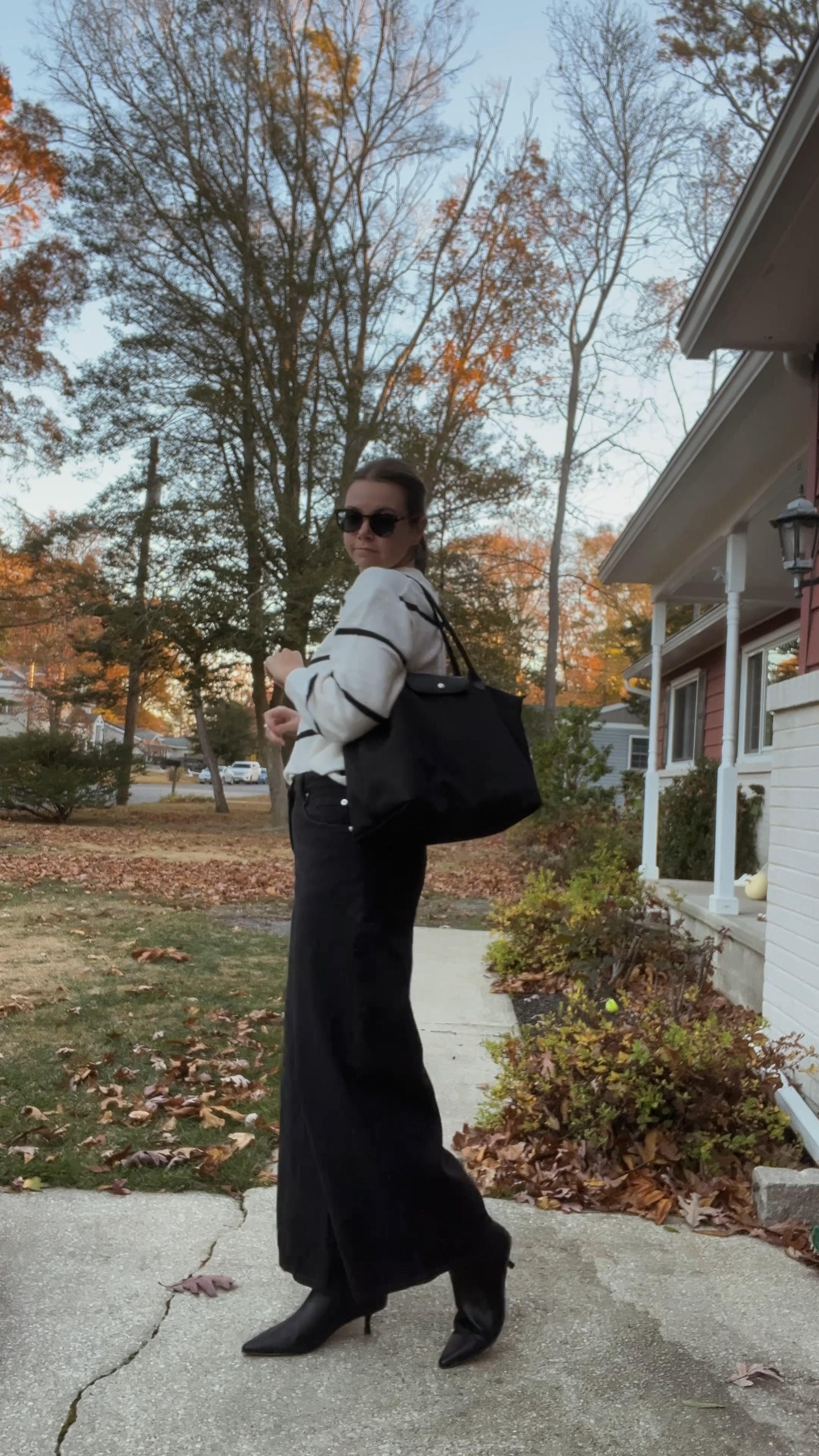 Easy fall outfit with striped sweater, wide leg jeans, and pointed toe boots

#LTKFindsUnder100 #LTKStyleTip #LTKSeasonal