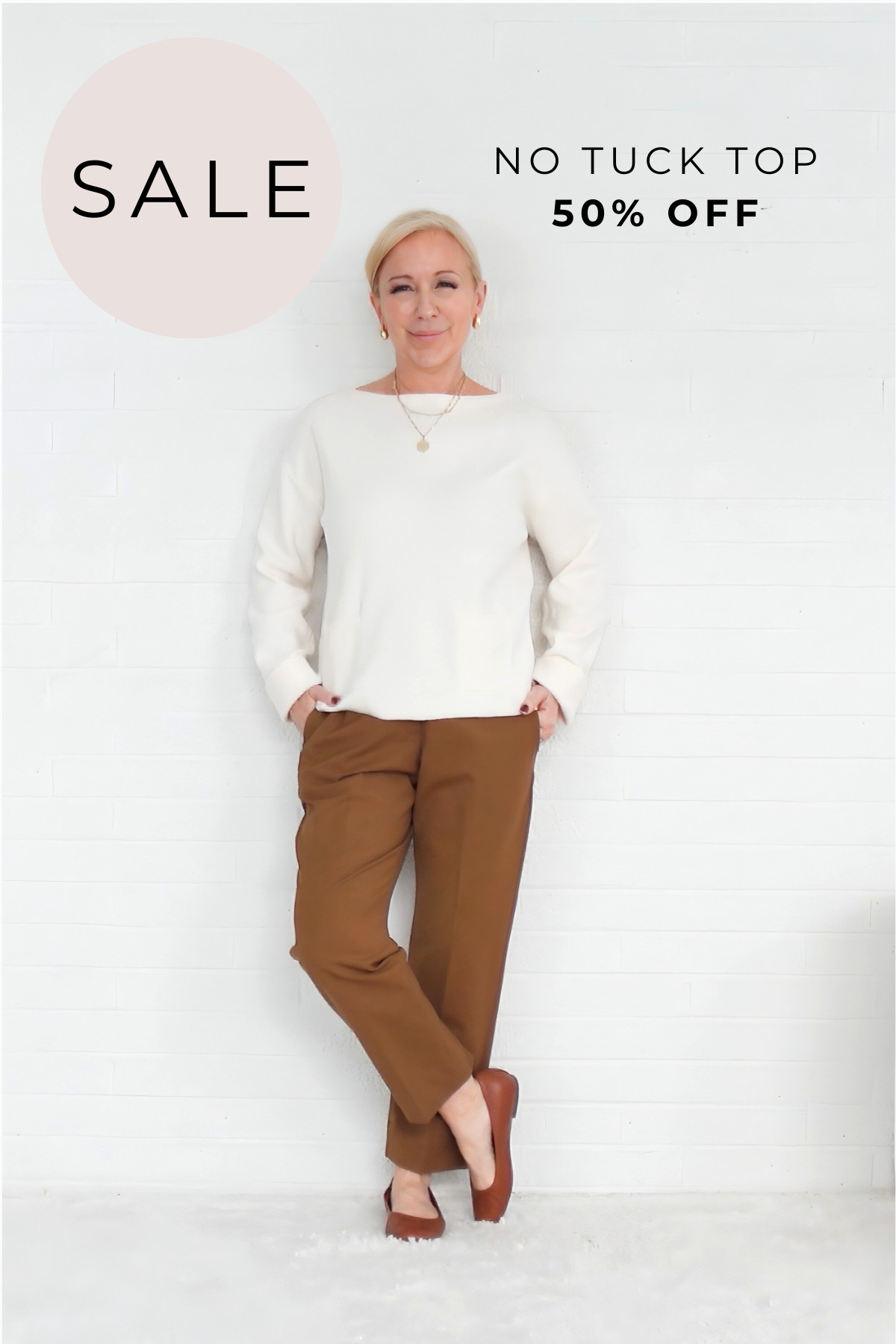 NO TUCK TOP is HALF OFF! 

 #LTKOver40 #LTKSaleAlert #LTKPetite