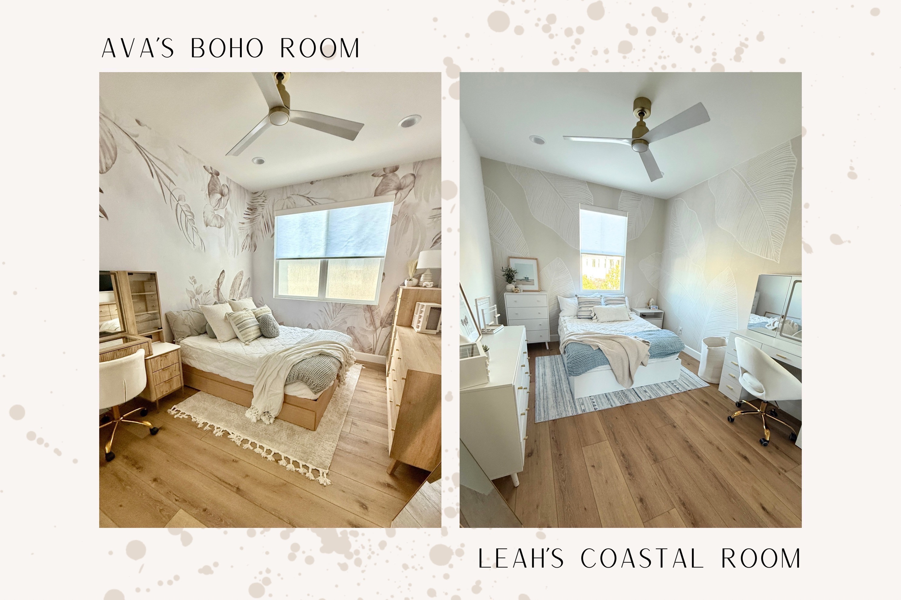 Two rooms. Two totally different vibes. ✨
Ava went full boho with cozy textures and earthy tones, while Leah’s room feels like a little slice of the coast—light, airy, and beachy in the best way 🌊

The best part? Almost everything is from Walmart—proof you don’t have to spend a fortune to create dream-worthy spaces 🙌

Shop their full room makeovers below 🛒⬇️

#WalmartHome #BohoBedroom #CoastalBedroom #RoomMakeover #TeenRoomGoals #HomeDecorOnABudget #LTKFinds #LTKxWalmart #AestheticBedrooms #GirlsRoomInspo
 

 

#LTKKids #LTKFamily #LTKHome