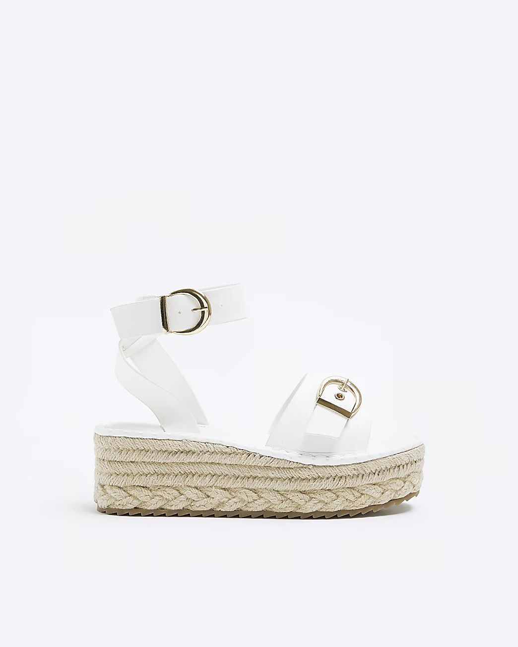 White espadrille platform sandals | River Island (UK & IE)