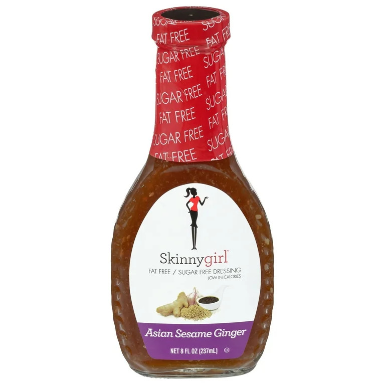 Skinnygirl, Fat-Free, Sugar-Free Asian Sesame Ginger Salad Dressing, 8 fl oz | Walmart (US)