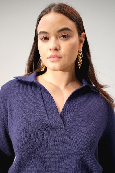 Knit Dress with Collar | H&M (US + CA)