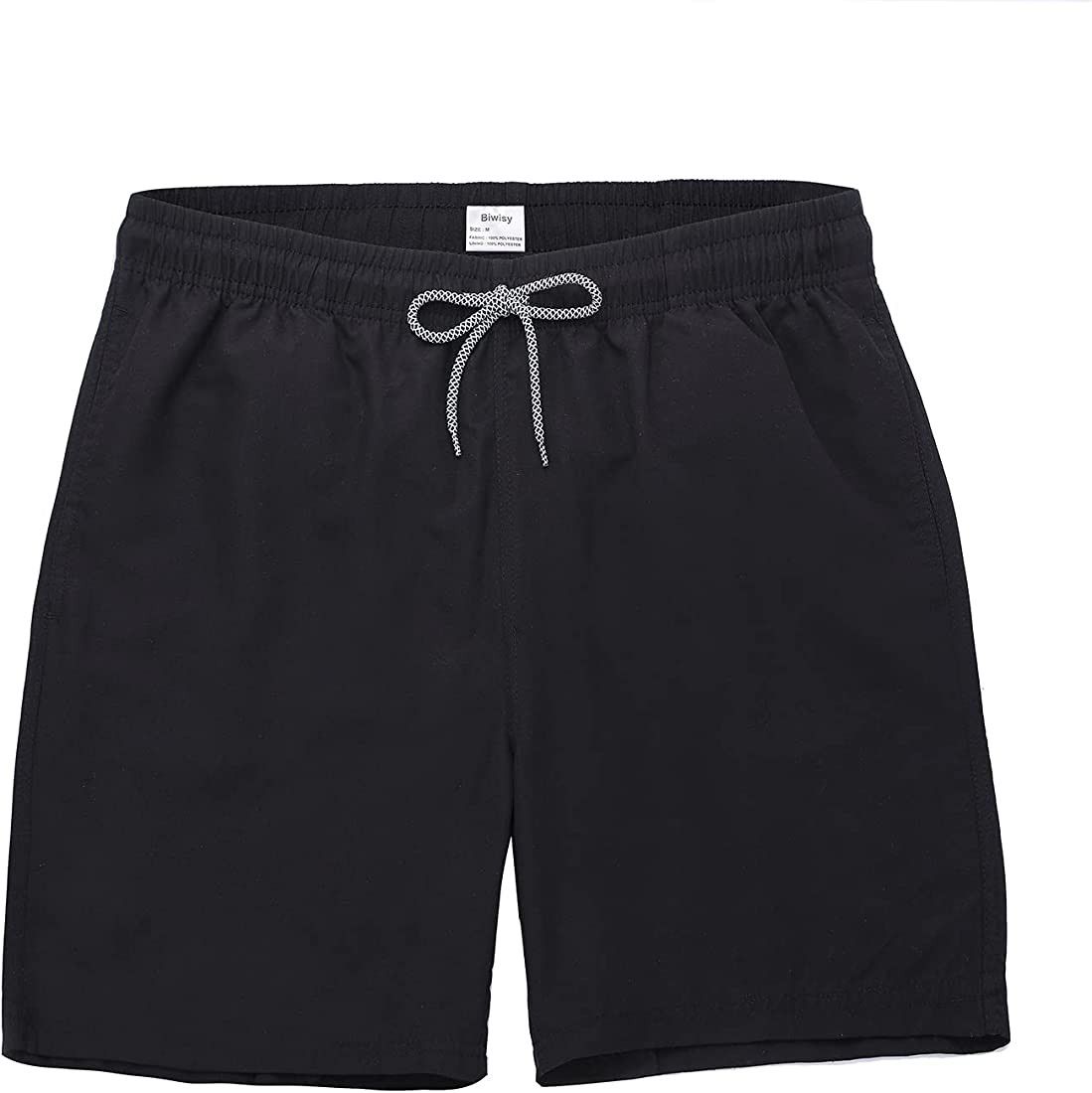 Biwisy Mens Swim Trunks Quick Dry Swim Shorts with Mesh Lining Funny Beach Shorts | Amazon (US)