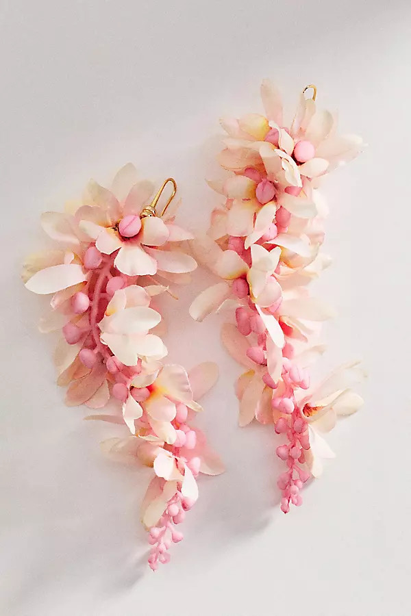 By Anthropologie Petal Cascade Statement Drop Earrings | Anthropologie (US)