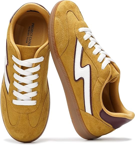 Project Cloud Sneakers for Women - Lace-up Shoes for Women Trendy Women Sneakers, Memory Foam Wom... | Amazon (US)