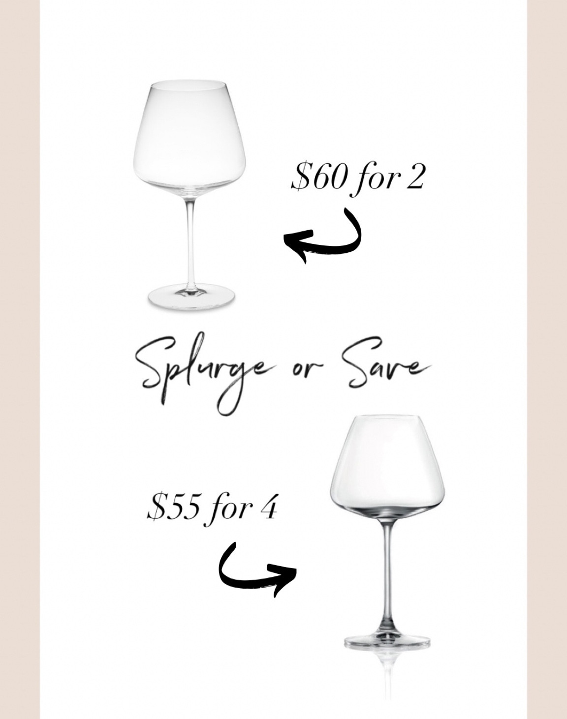 Splurge or Save: Red Wine Glass edition 

Williams, Sonoma, expensive, splurge, inexpensive, affordable, save, sale, Wayfair, wine, glass, stem, stemmed, red, kitchen, essential, essentials, hosting, hostess, gift, idea, women, ideas, mother, mother in law, sister, sister in law, clear, large, dining, dinnerware, tableware, drinks, drinking

#LTKhome #LTKunder50
