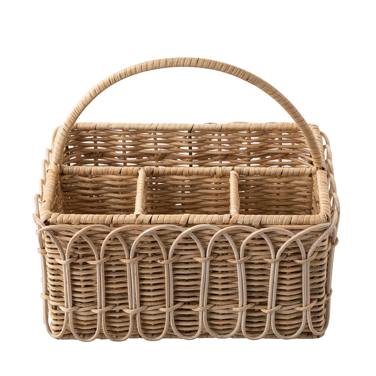 Provence Rattan Flatware Caddy - Light Brown | Perigold