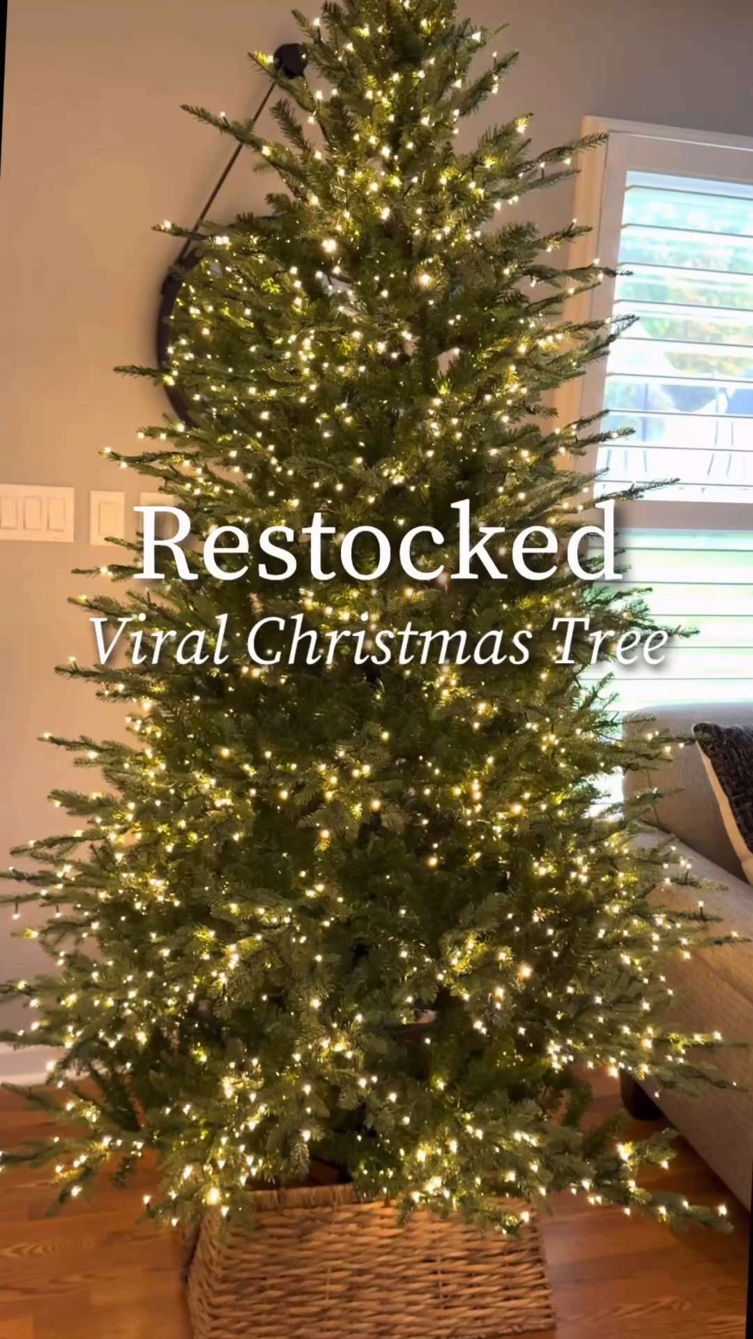 Back in stock this year! 
This is the 7.5 foot FULL. 
I have the slim version as well 

The viral Smart technology Christmas Tree is STUNNING.  It takes 5 minutes to put together. Has white AND colors lights. It does not need to be fluffed. It is the most real tree I have seen ever! 
#ltku#LTKHoliday

#LTKU #LTKHome 

#LTKGiftGuide #LTKHoliday #LTKCyberWeek