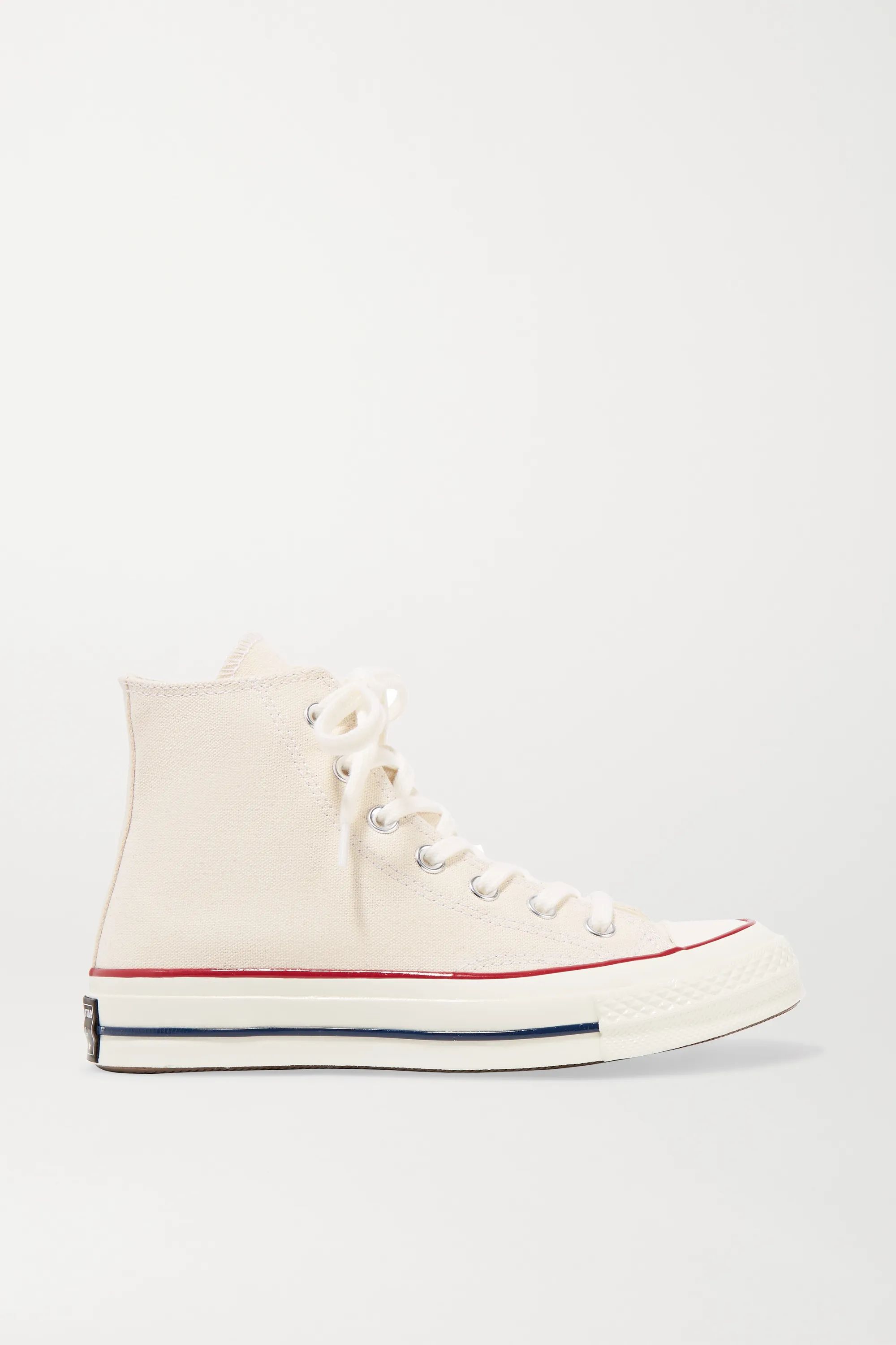 Ecru Chuck Taylor All Star 70 canvas high-top sneakers | Converse | NET-A-PORTER | NET-A-PORTER (UK & EU)