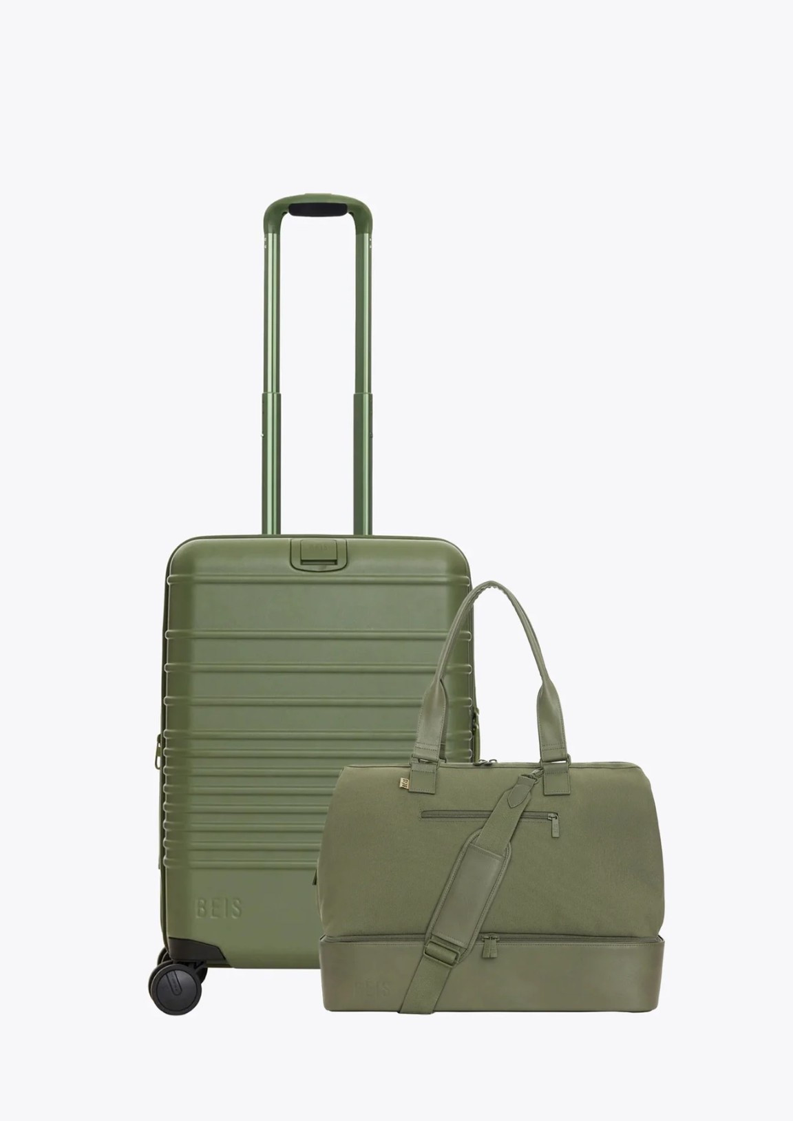 Just purchased this beautiful olive green travel set. I’ve needed new luggage and this is the perfect time to get it. On sale and use this “SHOPEARLY”coupon to get even a better price. I got both for $282 plus tax such a good deal and I know I use them for years to come. 