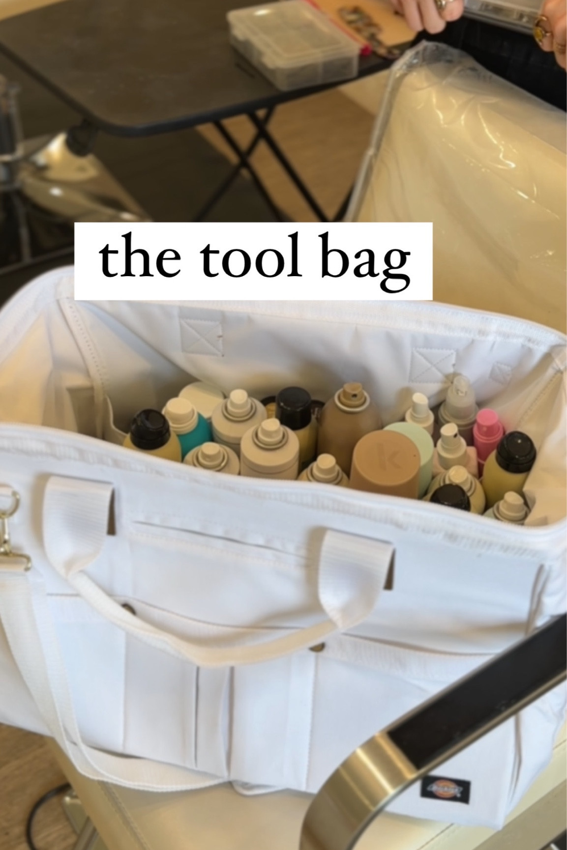 the coolest tool bag 
SO MUCH SPACE!!