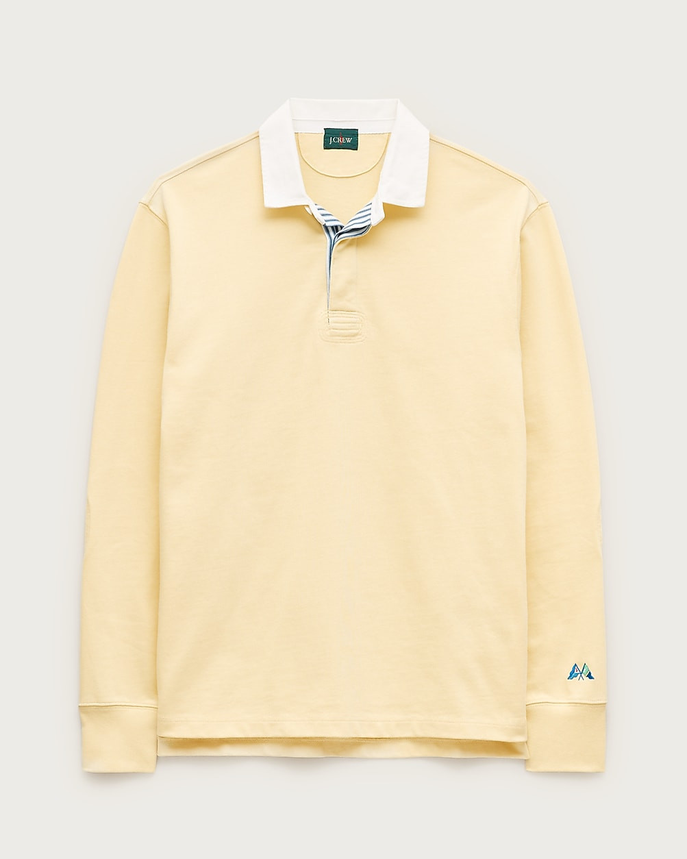 Rugby shirt with striped placket | J. Crew US