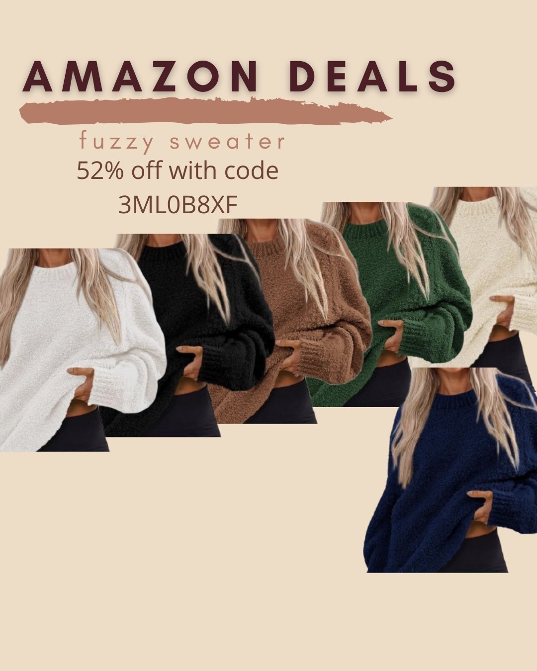 $17 ends 10/5

Amazon fashion
Amazon deals
Fuzzy sweater

#LTKSaleAlert