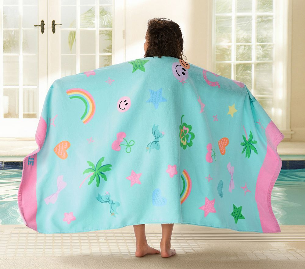 Stoney Clover Lane Kid Beach Towel UPF 50+ | Pottery Barn Kids