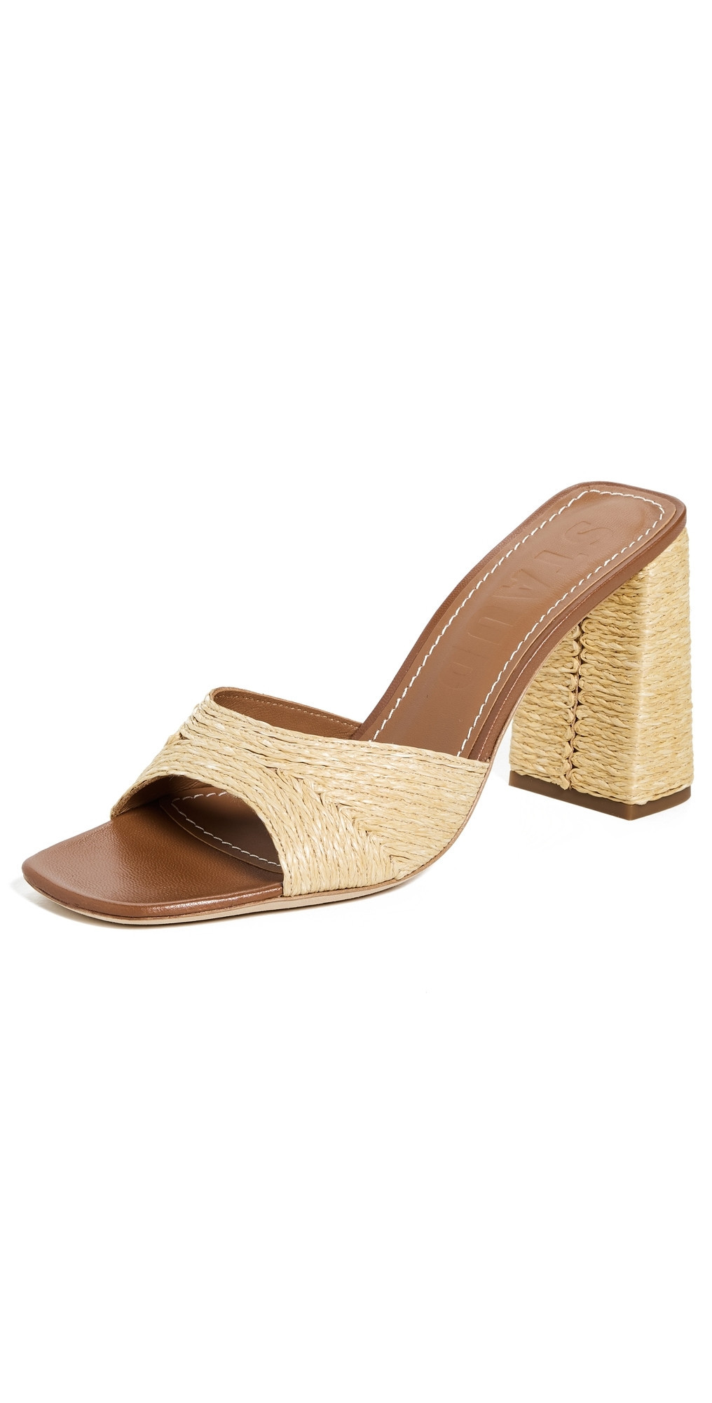 STAUD Sloane Heels Natural Raffia 39 | Shopbop
