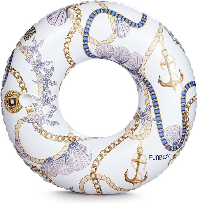 FUNBOY Giant Inflatable Seashells Tube Float, Luxury Raft for Summer Pool Parties and Entertainme... | Amazon (US)
