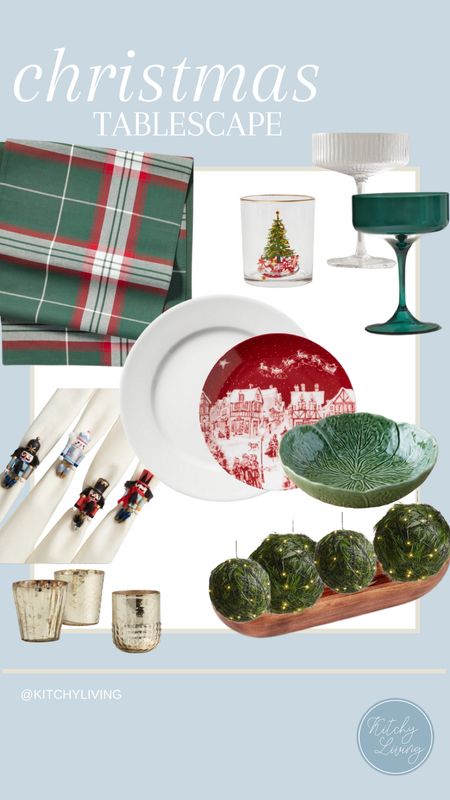 Christmas Tablescape #christmasdecor #holidaytable #tablescape 

#LTKhome #LTKSeasonal #LTKHoliday
