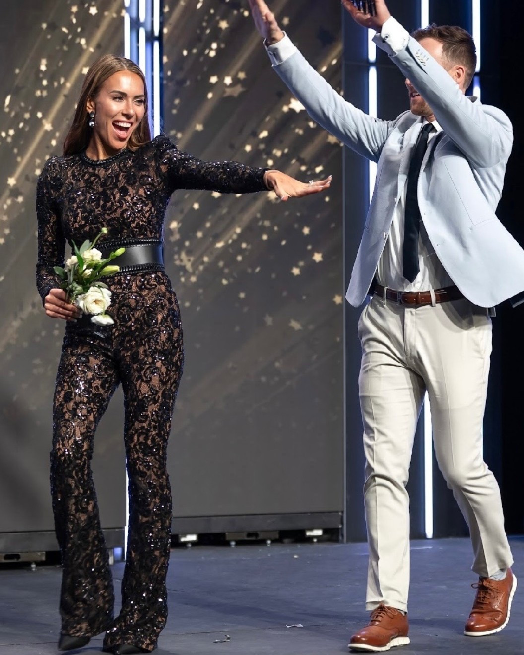 This jumpsuit is a quite the fashion statement!  I wore it to awards night to receive a big award for the new company I’m with! I got so many compliments! #jumpsuit #formaloutfit #formal #awardsoutfit #businessoutfit

#LTKWorkwear #LTKStyleTip #LTKParties