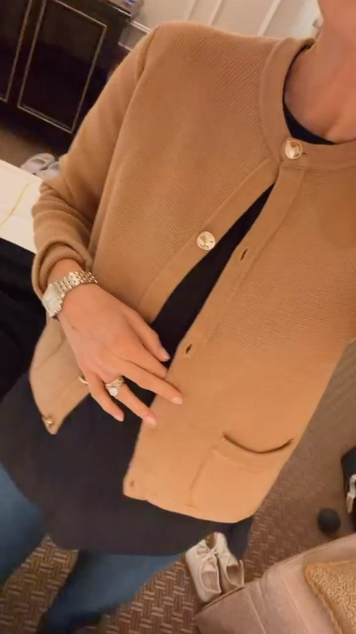 Love the camel color of this lady jacket, but it also comes in several other colors! I also have the striped! Wearing size S! @onequince #quincepartner

Loverly Grey, Quince, closet staples, lady jacket, cardigan, workwear, outfit inspo 

#LTKSeasonal