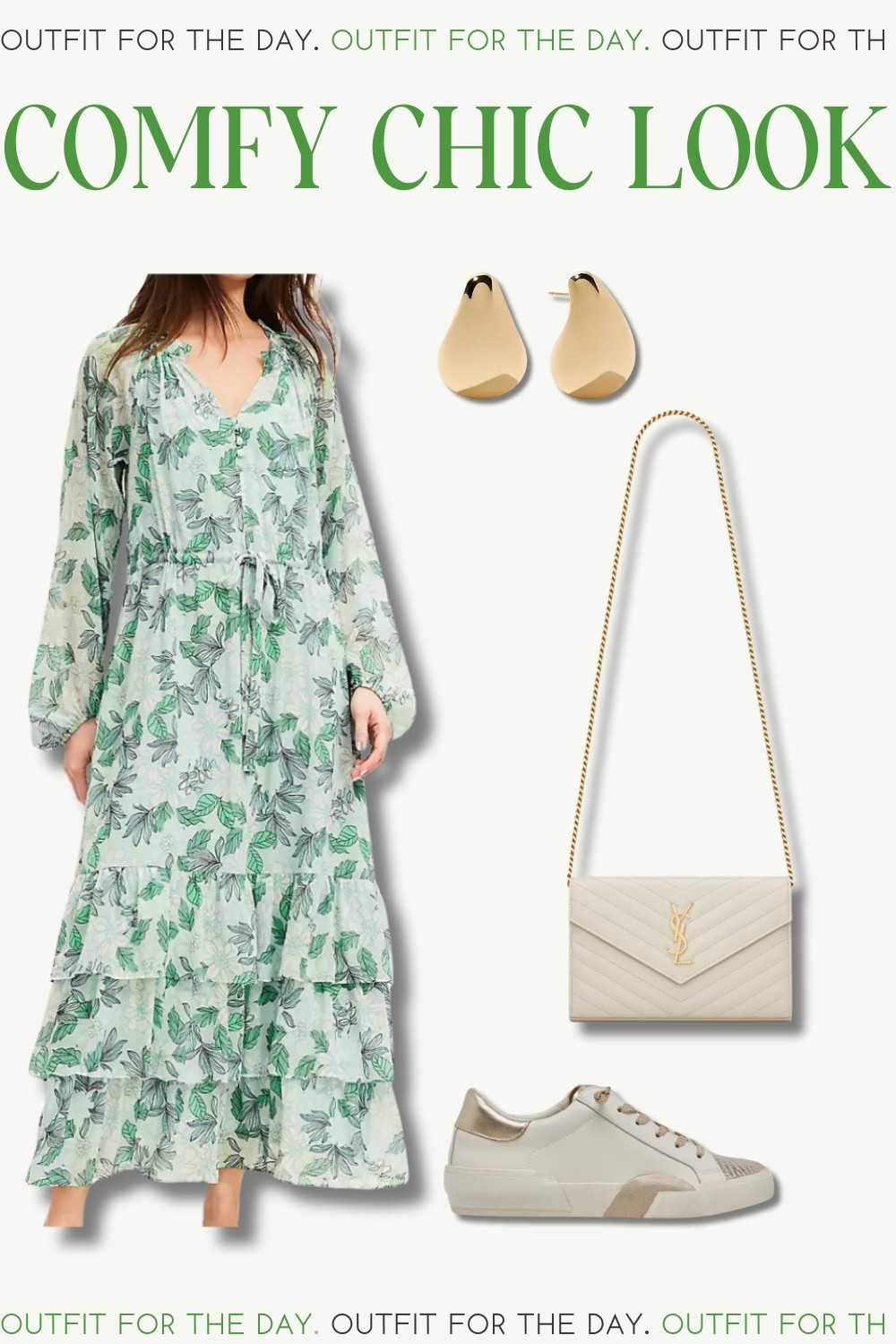 Outfit idea. Outfit inspiration. Floral. Midi dress. Maxi dress. Ysl. Designer bag. Trending. Best sellers. Viral. Spring style. Spring fashion  

#LTKSeasonal #LTKFindsUnder100 #LTKStyleTip