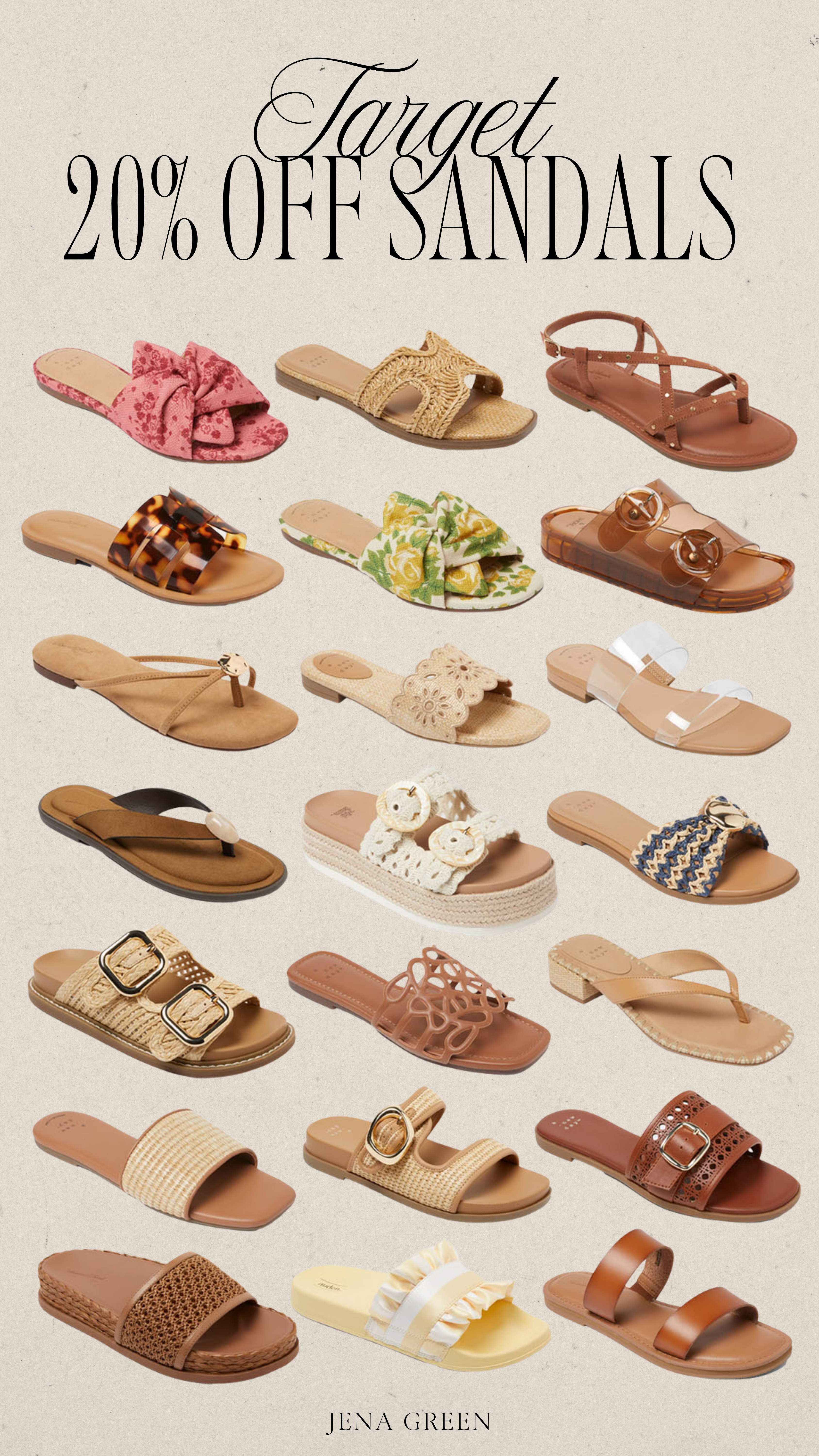 Target 20% of sandals | Target sale | Target sandals on sale  

 #LTKSeasonal #LTKSaleAlert