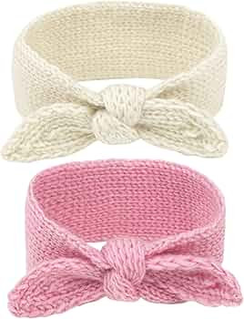 IZUS Turban Headband Baby Girl - Warm Rabbit Knot Hair Band, Knit Head Wrap for Newborn, Toddler ... | Amazon (US)