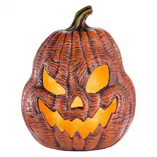 Home Accents Holiday 25 in Halloween Classics Battery Operated LED Grisly Jack-O-Lantern 25SV2508... | The Home Depot