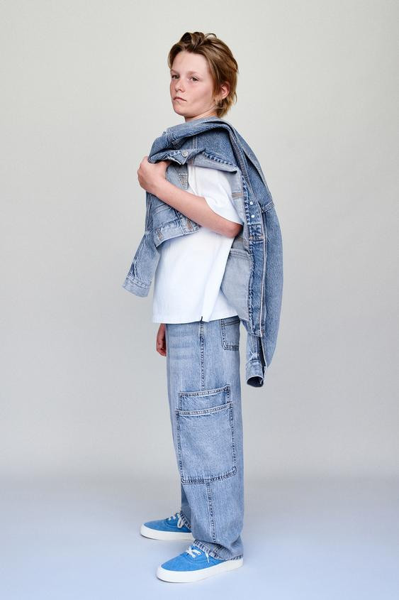 FLOWY CARGO JEANS | Zara US