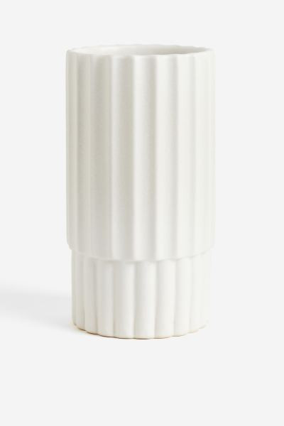 Stoneware vase - Dark yellow - Home All | H&M GB | H&M (UK, MY, IN, SG, PH, TW, HK)