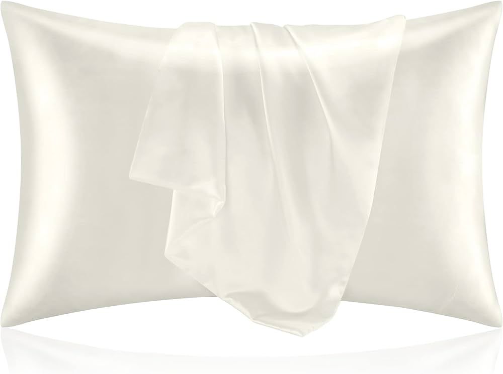 BEDELITE Satin Pillowcase for Hair and Skin, King Pillow Cases Set of 2 Pack, Super Soft Silky Iv... | Amazon (US)