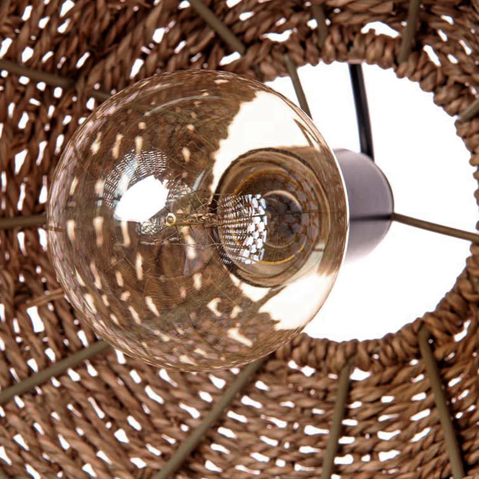 Bay Isle Home™ Artibrannan 1 - Light Seagrass Dome Pendant & Reviews | Wayfair | Wayfair North America