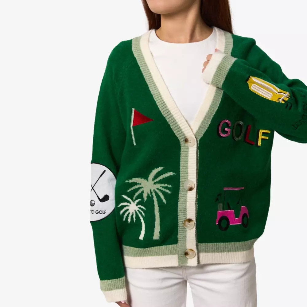 Par Tee Patch Women's Cardigan Golf Sweater | PGA TOUR Superstore